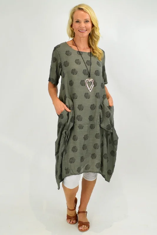 Grey Bubble Tunic Dress Wrap unclassified dresses