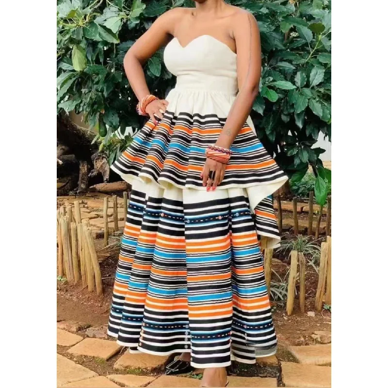 Sleeveless Boob-Tube Ankara Dress