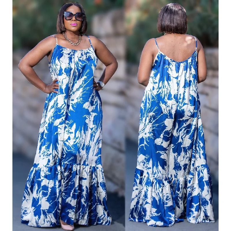 Sleeveless Floral Maxi Dress